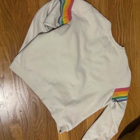 Marine Layer | Anytime Rainbow Sweatshirt | Cream | Size Medium - Picture 2 of 4